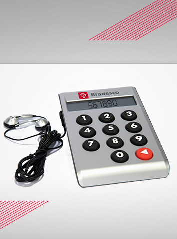 2009 - Chave de segurança eletrônica acessível: Dispositivo de segurança que gera e verbaliza
											as senhas numéricas para pessoas com deficiência visual.